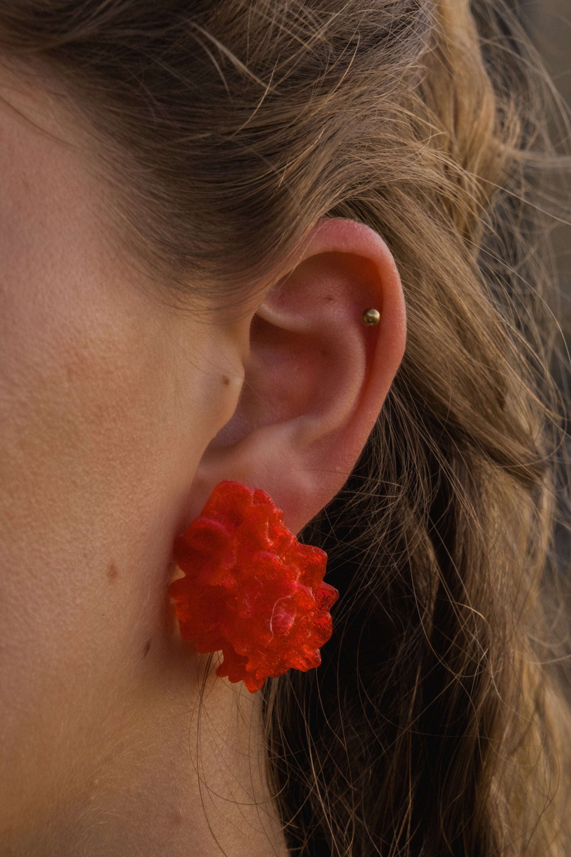 PENDIENTES AKROPORA ROJOS