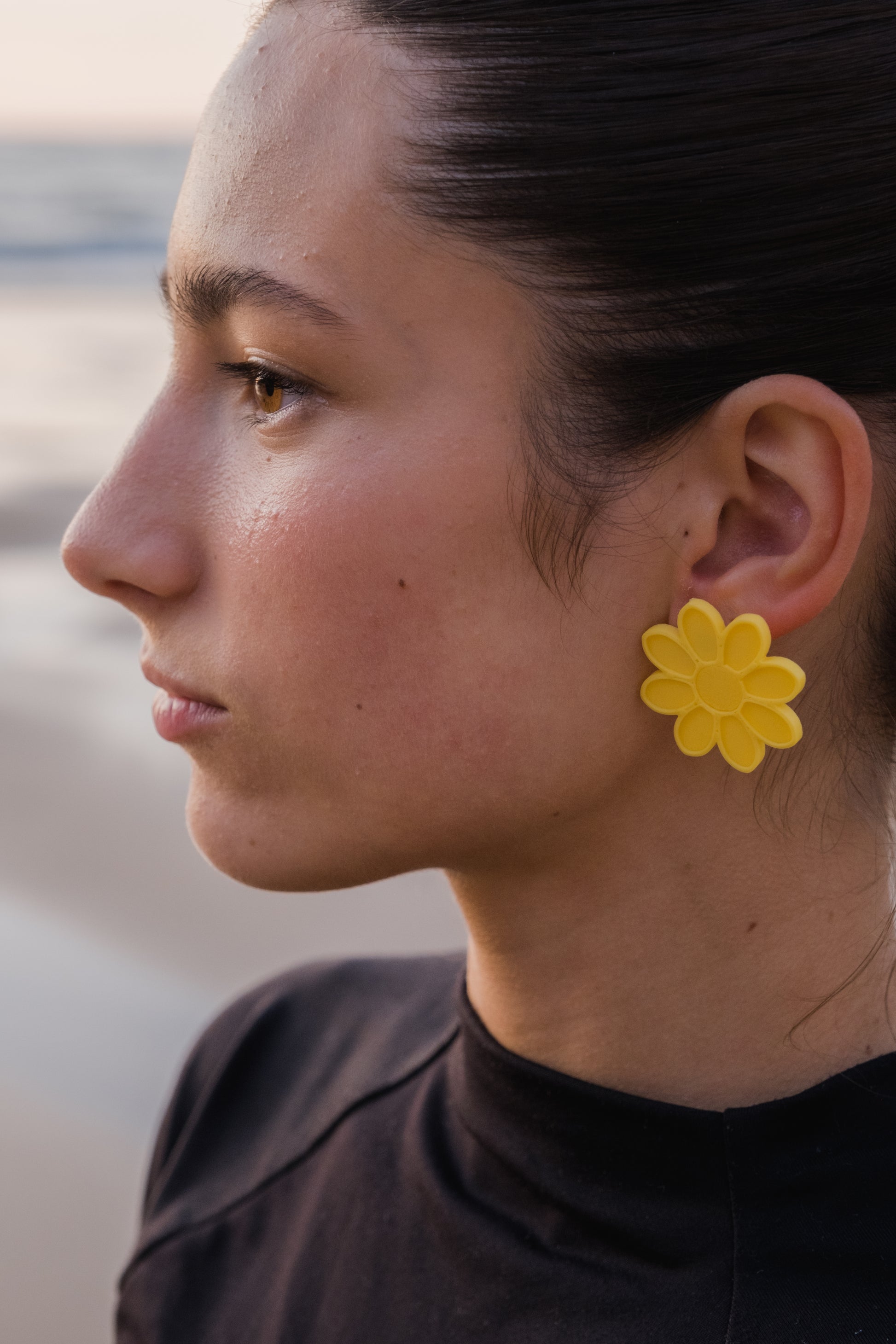 PENDIENTES FUNGIA AMARILLAS