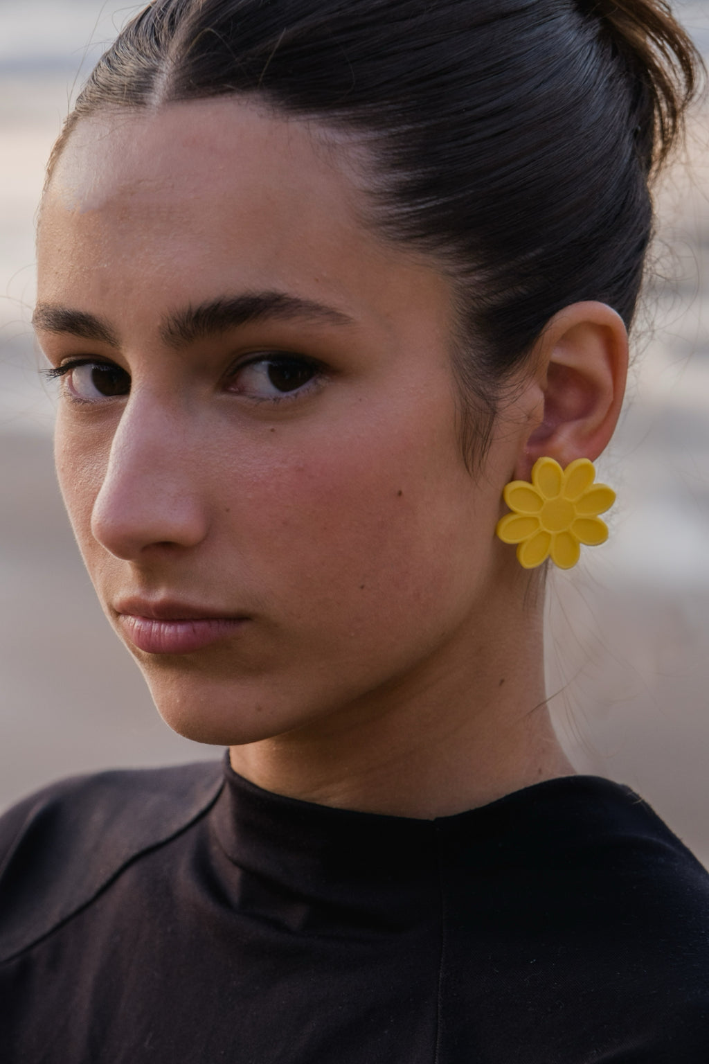 PENDIENTES FUNGIA AMARILLAS