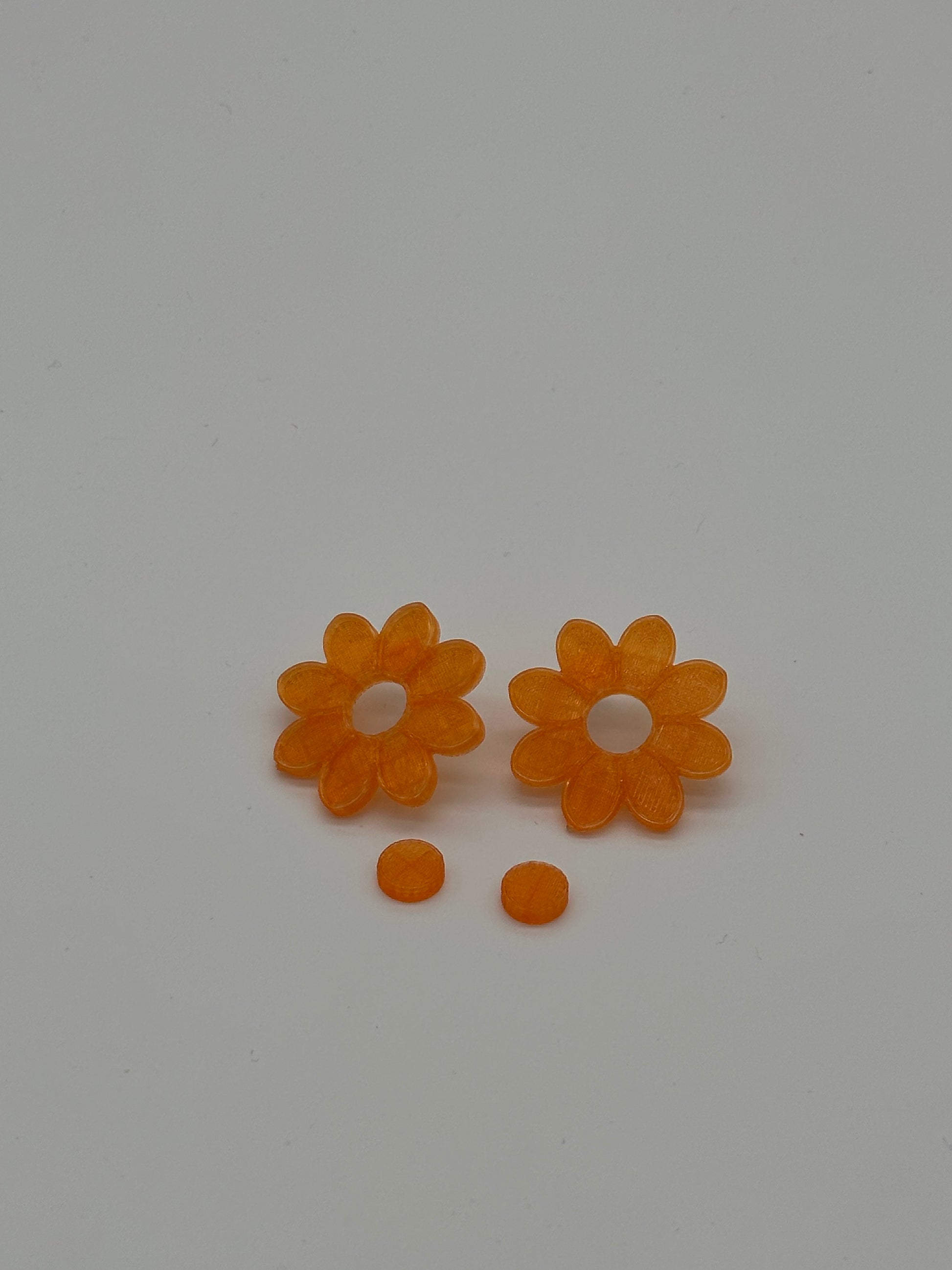 PENDIENTES FUNGIA NARANJA