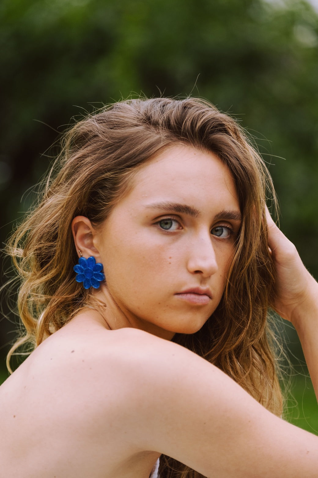 PENDIENTES FUNGIA AZUL KLEIN