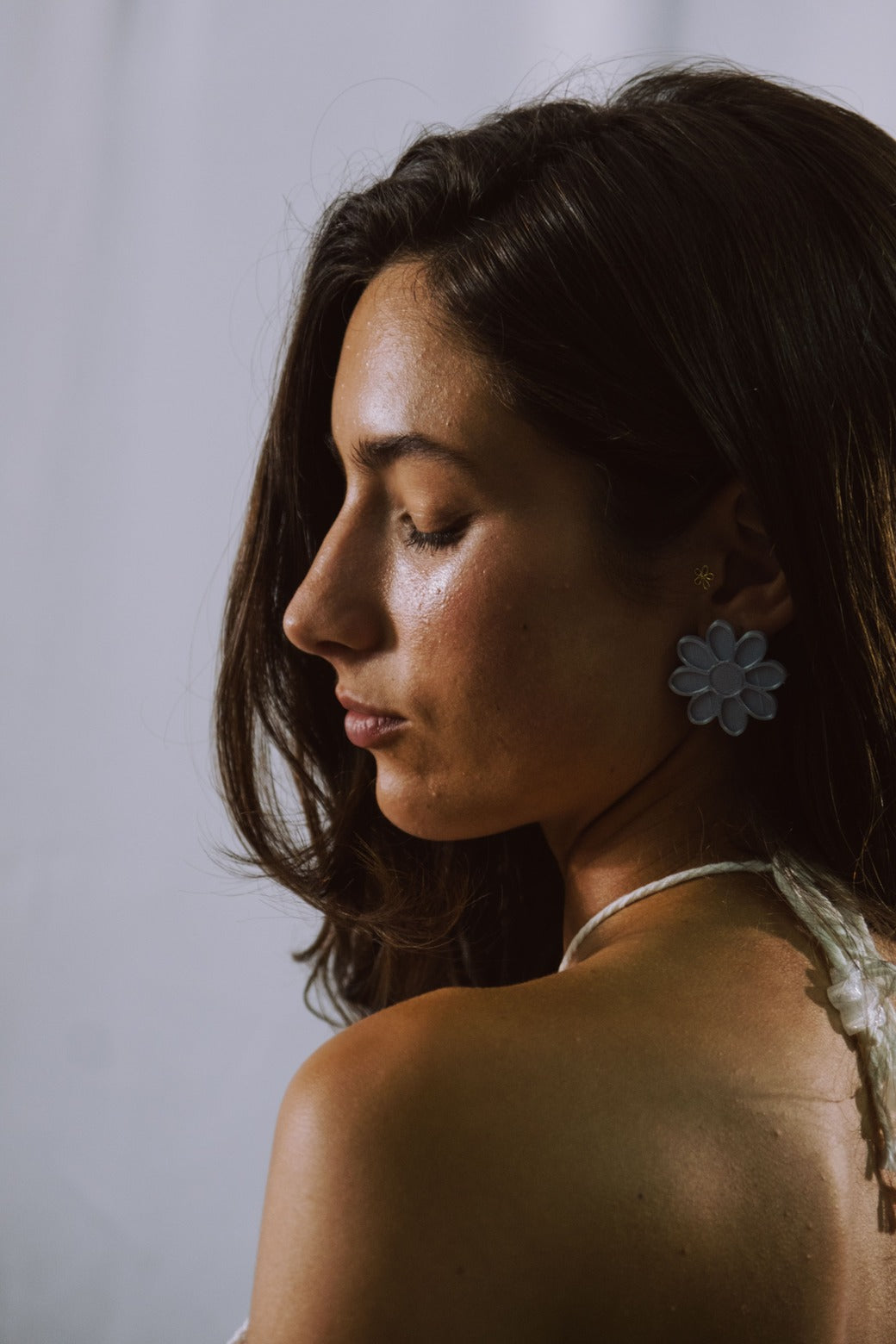PENDIENTES FUNGIA PLATEADAS